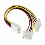 UniQue 4 Pin Molex Power Supply Fan Splitter Y