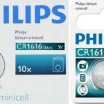 Philips Minicells Battery CR1616 Lithium Sold as