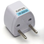UniQue Travel Adapter Two Pin Male Schuko Plug To